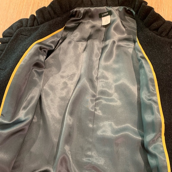 J. Crew Black Gray Wool Jacket - Picture 2 of 7